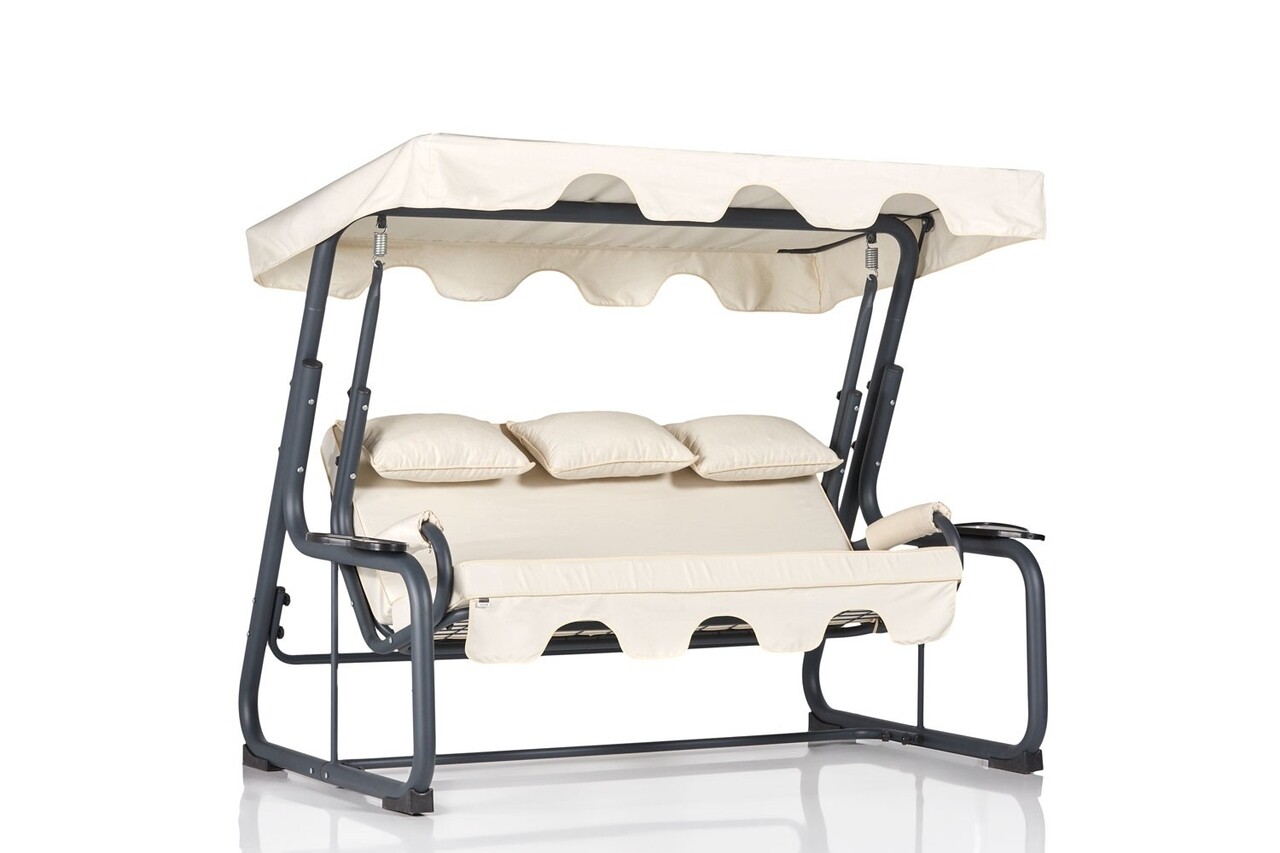 Balansoar Vitis-3, Clara, 3 locuri, crem - imagine 3